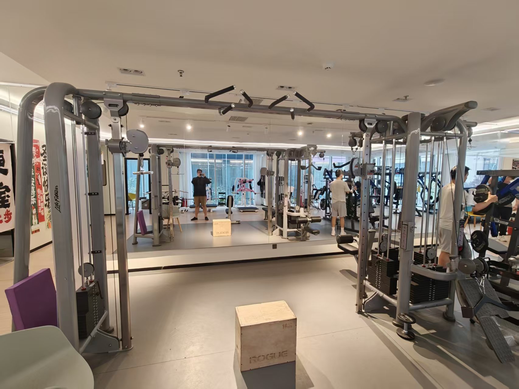 OXYGEN氧气健身 LifeFitness 龙门架 / 功能训练器 LifeFitness Functional Trainer / Cable Crossover 作用部位全身 / 可调节训练任意部位 用法调滑轮高度练任意部位：高位下拉练背、低位